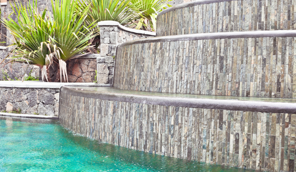 image of a large water feature with pool